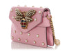 Gucci Pink Bee Queen Margaret Broadway Bag