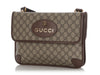 Gucci Monogram GG Supreme Neo Vintage Double Flap Messenger Bag