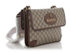 Gucci Monogram GG Supreme Neo Vintage Double Flap Messenger Bag