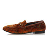 Gucci Brown Velvet Horsebit Jordaan Loafers
