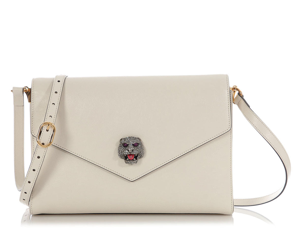 Gucci Medium White Animalier Bag