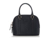 Gucci Mini Navy Blue Microguccissima Dome