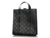 Gucci Medium Black GG Leather Tennis Tote