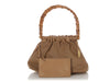 Gucci Vintage Beige Perforated Bamboo Handle Tote