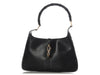 Gucci Vintage Black Leather Bamboo Handle Jackie Hobo