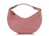 Gucci Medium Pink Leather Bamboo Ring Hobo