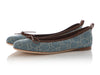 Gucci Blue GG Denim Ballet Flats