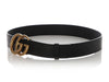 Gucci Black Leather GG Marmont Belt