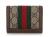 Gucci Brown GG Supreme Ophidia Card Case Wallet