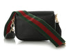 Gucci Mini Black Azalea Calfskin Web Horsebit 1955 Shoulder Bag