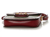 Gucci Red and Beige GG Supreme Horsebit 1955 Shoulder Bag