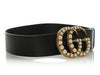 Gucci Moon Calfskin Pearl Double G 70mm Belt