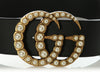 Gucci Moon Calfskin Pearl Double G 70mm Belt