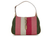 Gucci Merida Pink Canvas Striped Jackie O