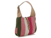 Gucci Merida Pink Canvas Striped Jackie O