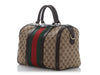 Gucci GG Canvas Web Boston Bag