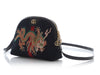 Gucci Dragon-Embroidered Blue Suede Ophidia Shoulder Bag