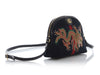 Gucci Dragon-Embroidered Blue Suede Ophidia Shoulder Bag