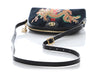Gucci Dragon-Embroidered Blue Suede Ophidia Shoulder Bag