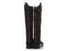 Gucci Brown Suede GG Monogram Riding Boots