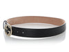 Gucci Black Leather GG Belt