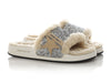 Golden Goose Shearling and Glitter Poolstar Slide Sandals