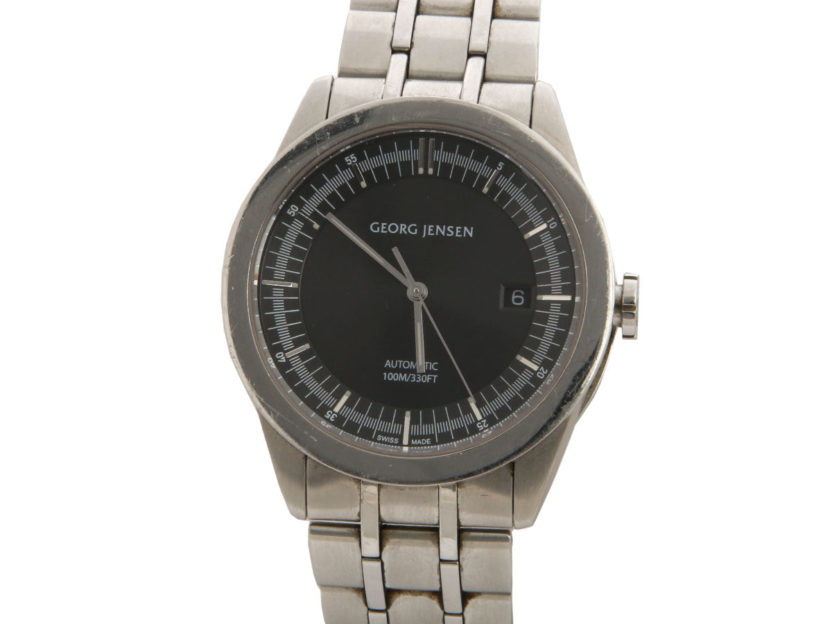 Georg Jensen Stainless Steel Mens Barth Watch 40mm