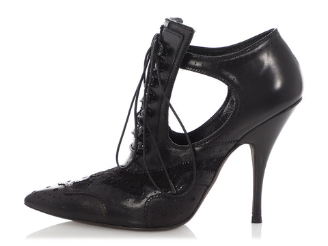 Givenchy Black Lace Show Booties
