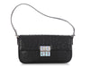 Givenchy Black Ostrich Shoulder Bag