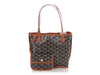Goyard Mini Black and Tan Anjou Tote