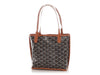 Goyard Mini Black and Tan Anjou Tote