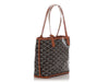 Goyard Mini Black and Tan Anjou Tote