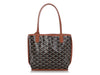 Goyard Mini Black and Tan Anjou Tote