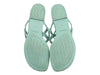 Hermès Blue Egerie Rubber Sandals