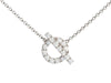 Hermès 18K White Gold Diamond Finesse Pendant Necklace