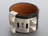 Hermès Black Shiny Alligator Collier de Chien CDC Bracelet