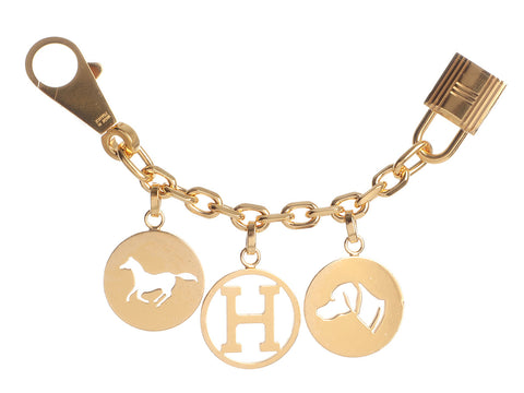 Hermès Gold-Tone Olga Breloque Bag Charm