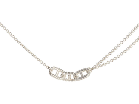 Hermès Small Sterling Silver Parade Necklace