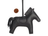 Hermès So Black Lambskin Grigri Rodeo Horse Bag Charm MM