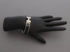 Hermès Narrow Black Enamel Clic-Clac Bracelet