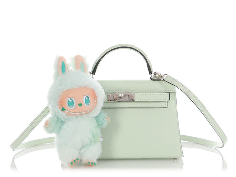 Hermès Mini Vert Fizz Chèvre Kelly 20