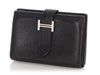 Hermès Noir Chèvre Béarn Mini Wallet