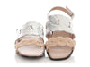 Hermès Silver and Beige Grace Sandals
