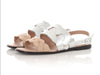 Hermès Silver and Beige Grace Sandals