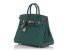Hermès SO Malachite Clémence and Rose Extrême Verso Birkin 25