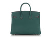 Hermès SO Malachite Clémence and Rose Extrême Verso Birkin 25