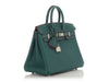 Hermès SO Malachite Clémence and Rose Extrême Verso Birkin 25