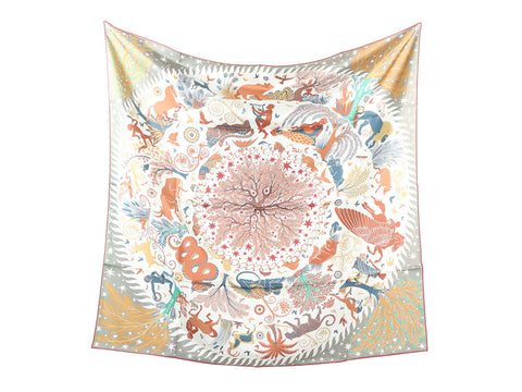 Hermès Sous le Charme d’Orphée Double Face Silk Scarf 90cm