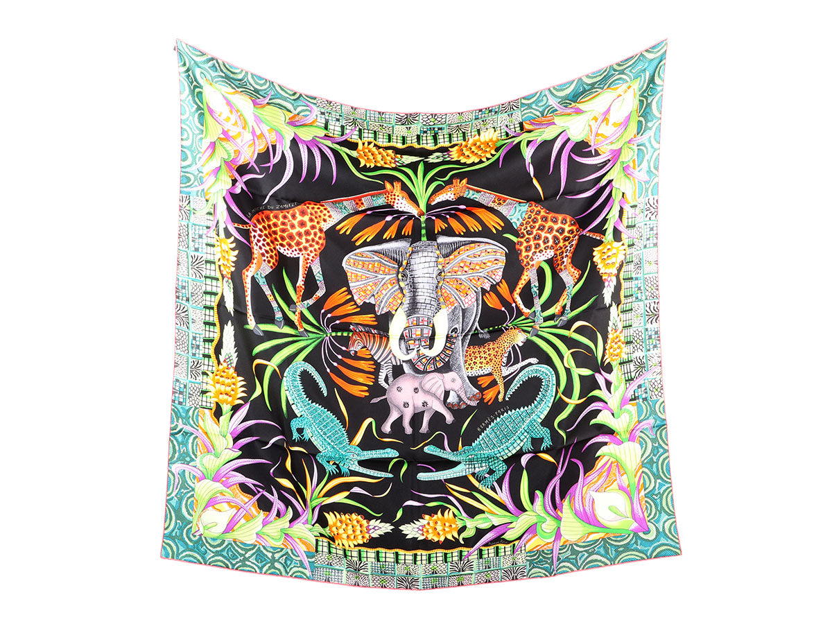 Hermès La Marche du Zambèze Silk Scarf 90cm
