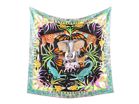 Hermès La Marche du Zambèze Silk Scarf 90cm